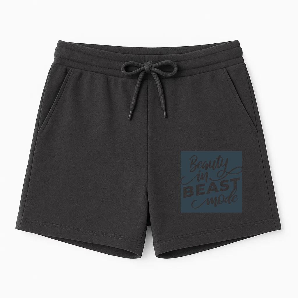 Beast Mode Lettering Phrase Workout Short
