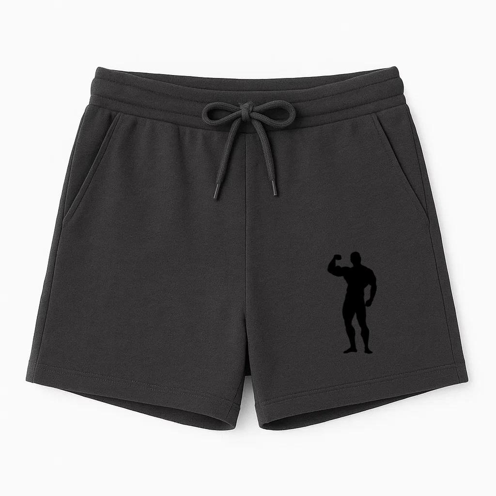 Bodybuilder Man Silhouette Short