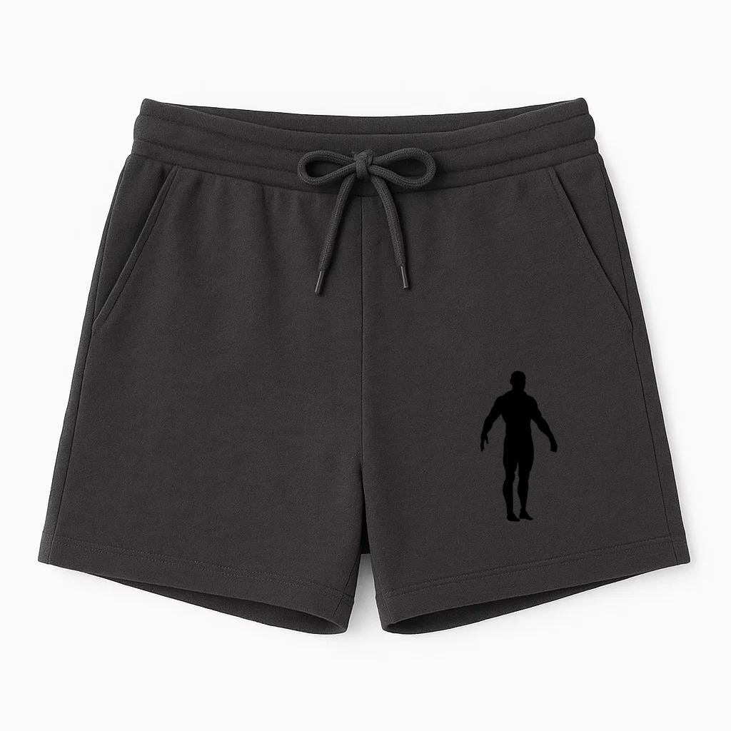 Bodybuilder Muscle Gym Man Silhouette Short
