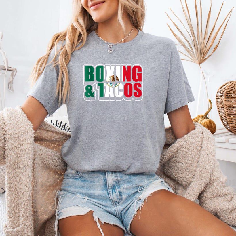 Boxing And Tacos Mexican T-Shirt