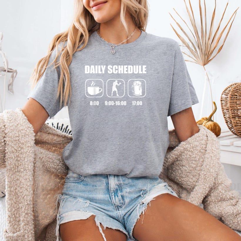 Boxing Daily Schedule T-Shirt