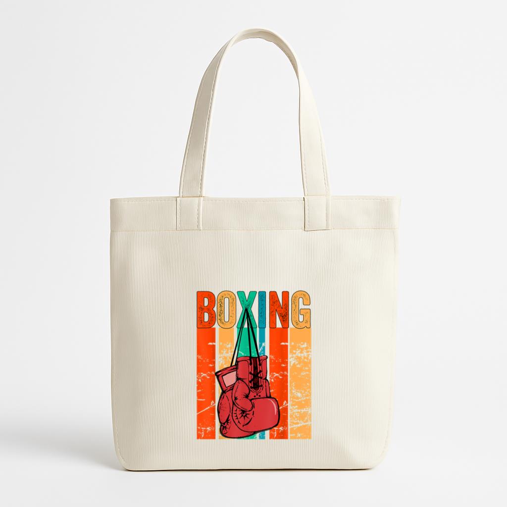 Boxing Lover Vintage Canvas Tote Bag