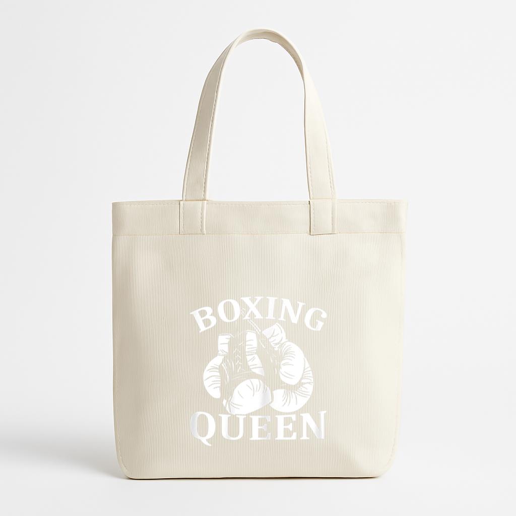 Boxing Queen Fighter Kickboxing Canvas Tote Bag