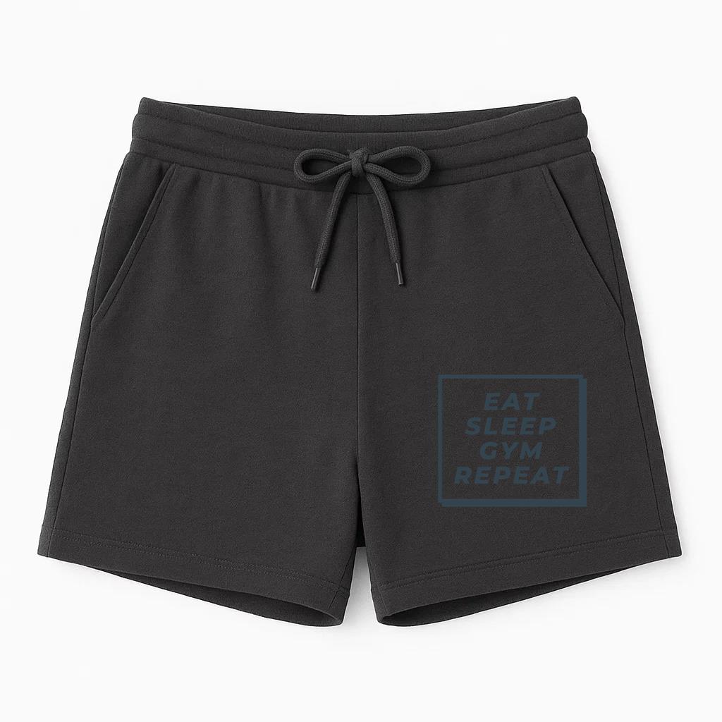 Eat Sleep Gym Repeat Phrase Workout Short