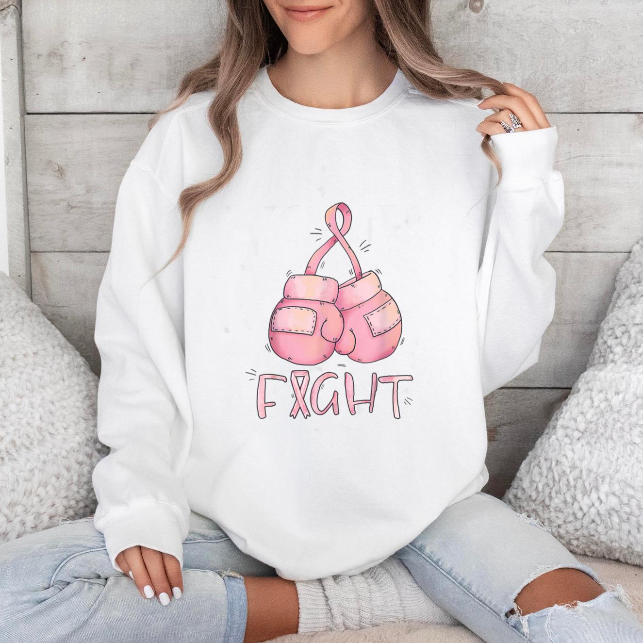 Fight Cancer Survivor Boxing Gloves Sweatshirt
