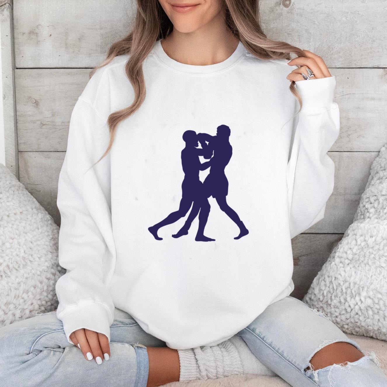 Fight Kickboxing Sport Silhouette Sweatshirt