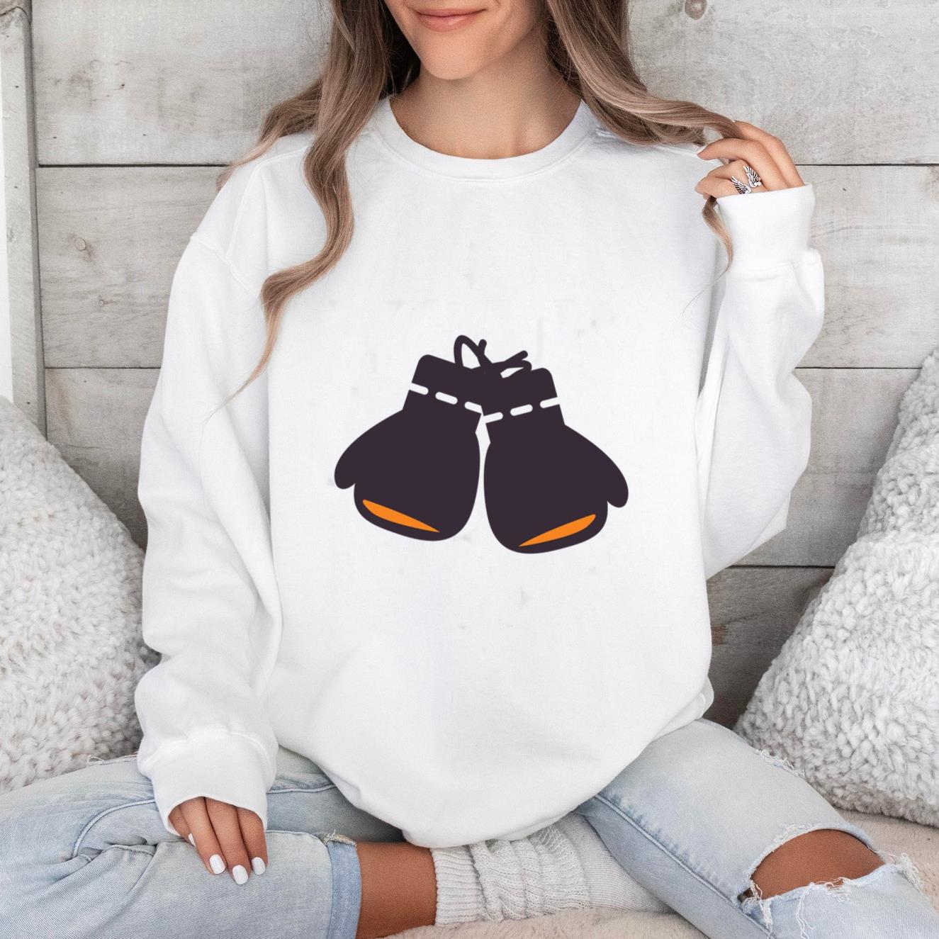Flat Boxing Gloves Icon Sweatshirt