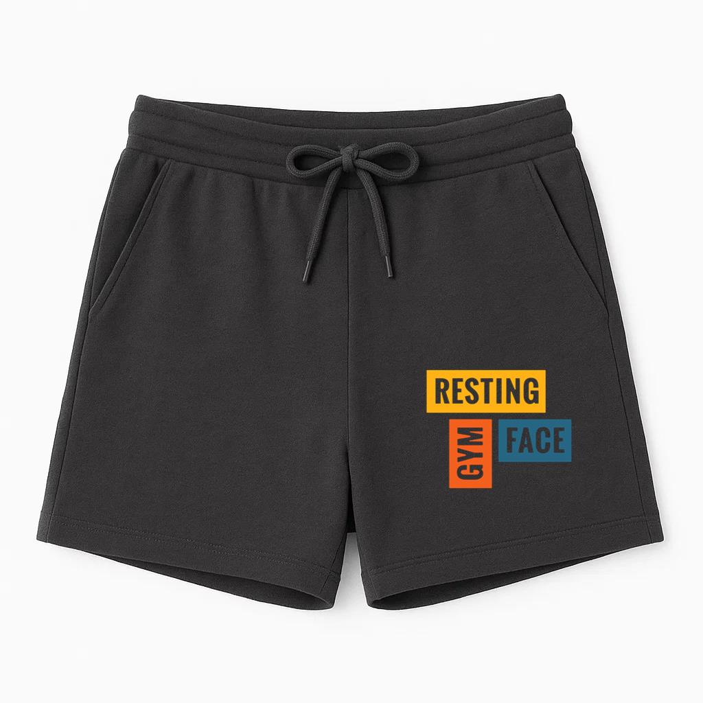 Gym Resting Face Workout Phrase Short