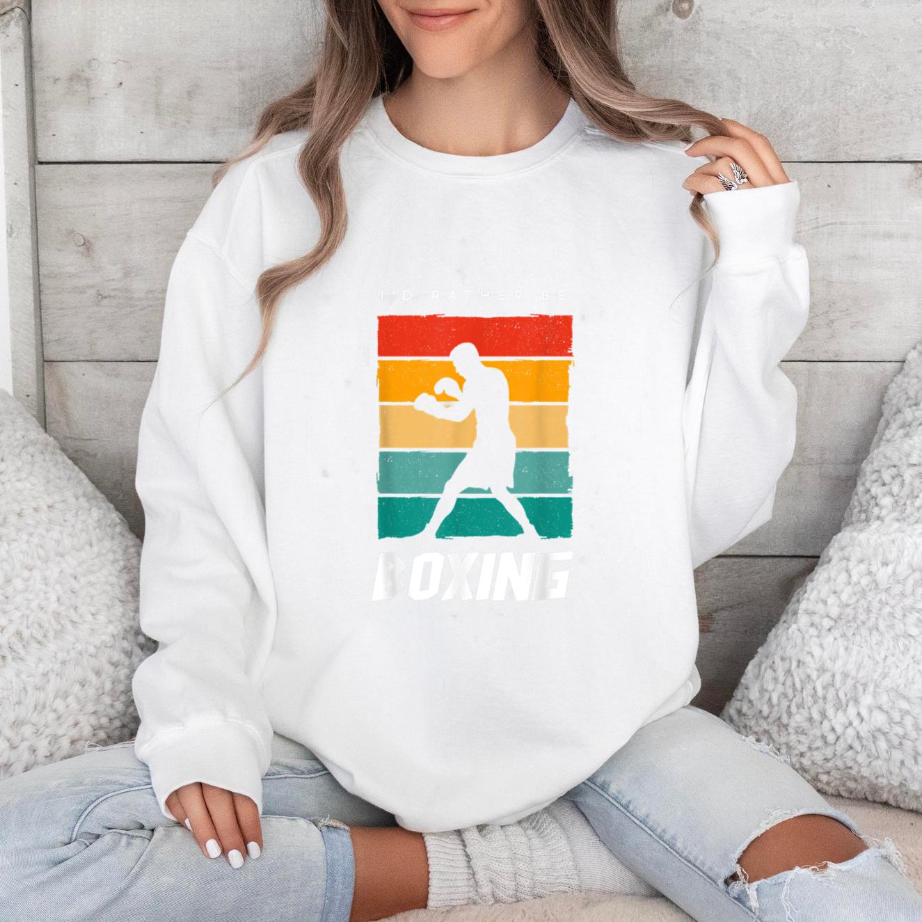 Id Rather Be Boxing Sweatshirt