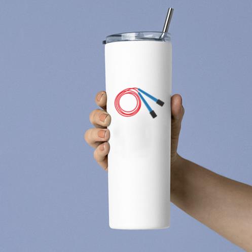 Jump Rope Icon Boxing Elements Tumbler