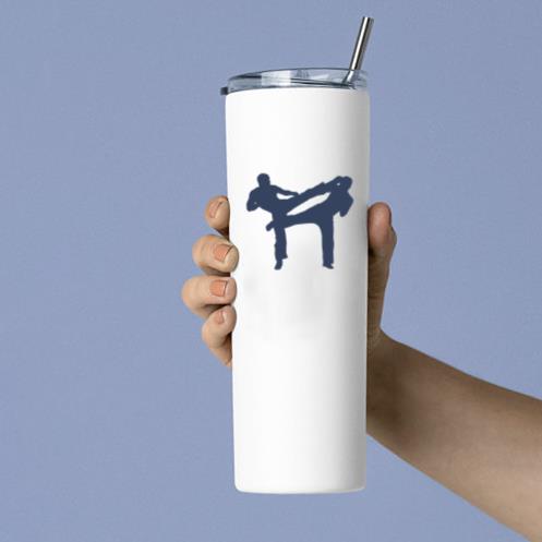 Kickboxing Boxing Fight Silhouette Tumbler