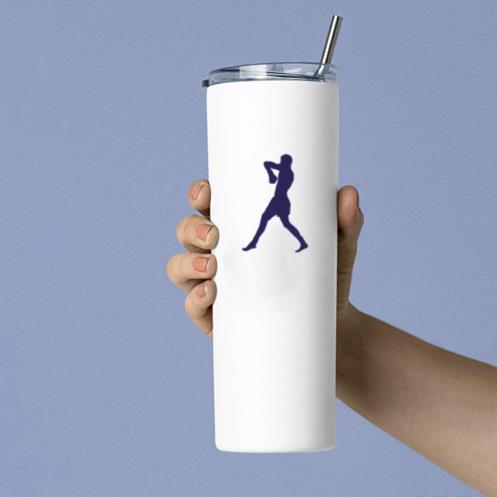 Kickboxing Defense Silhouette Tumbler