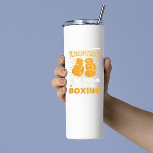 Never Underestimate An Old Man Who Loves Boxing Tumbler