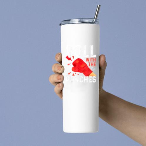 Roll With The Punches Boxing Coach Tumbler