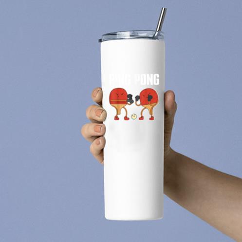 Table Tennis Bat Boxing Gloves Tumbler